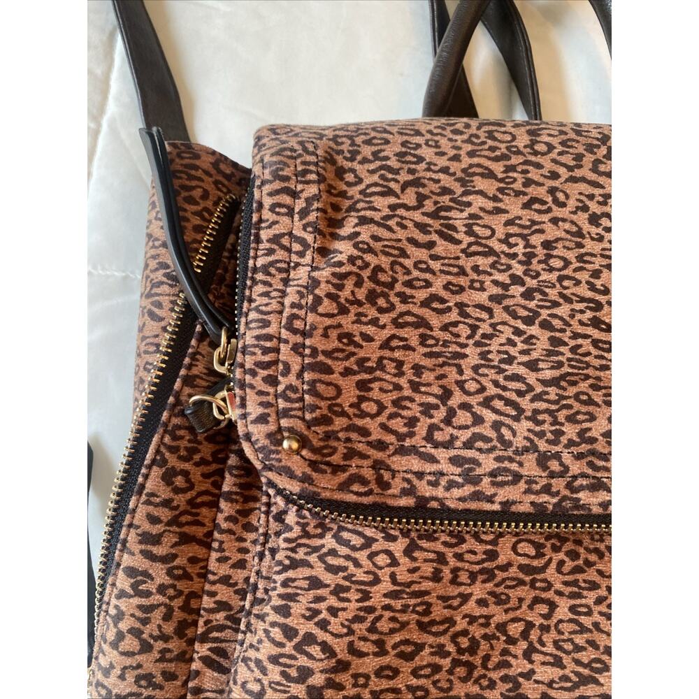 Violet Ray Leopard Print Backpack - Picture 2 of 9
